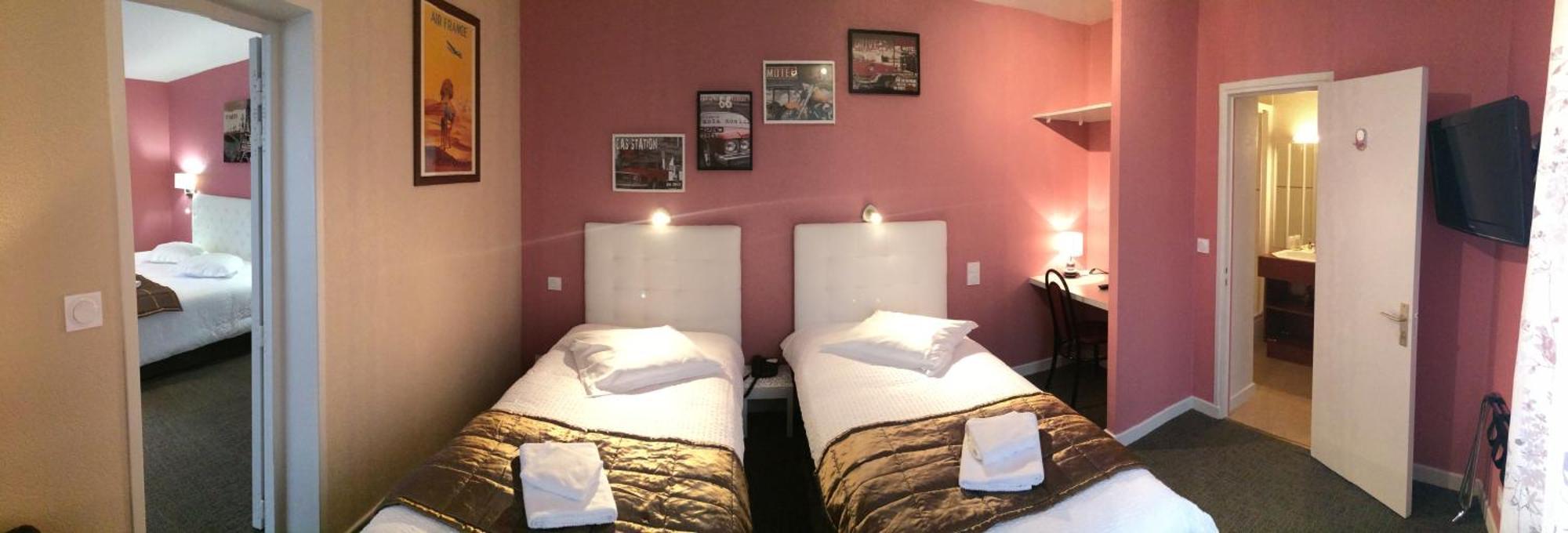 Hotel De L'Aviation La Bourboule Rom bilde